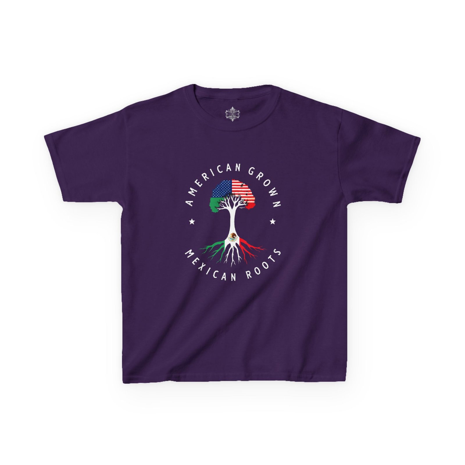 Kids Graphic Tee American Grown, Mexican Roots Youth Casual Wear, Gift for Kids, Diverse Culture Shirt, Summer Wardrobe - Image 25