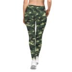 Army Pattern Leggings | Women's Casual Leggings, All-Over-Print, Military Style Pants, Camouflage Leggings, Army Print Fashion Tights