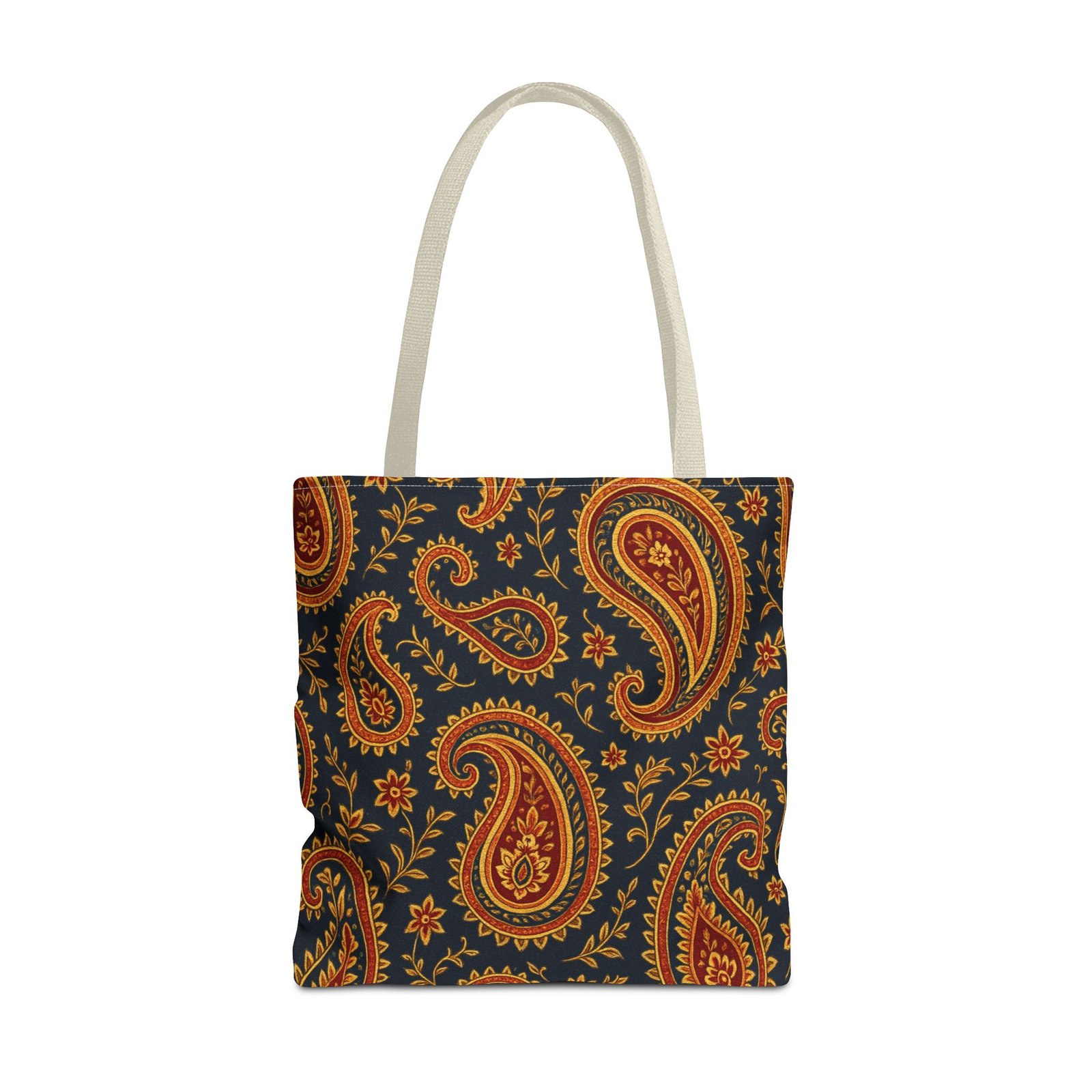 Autumn Paisley Pattern Tote Bag | All-Over Print - Image 21