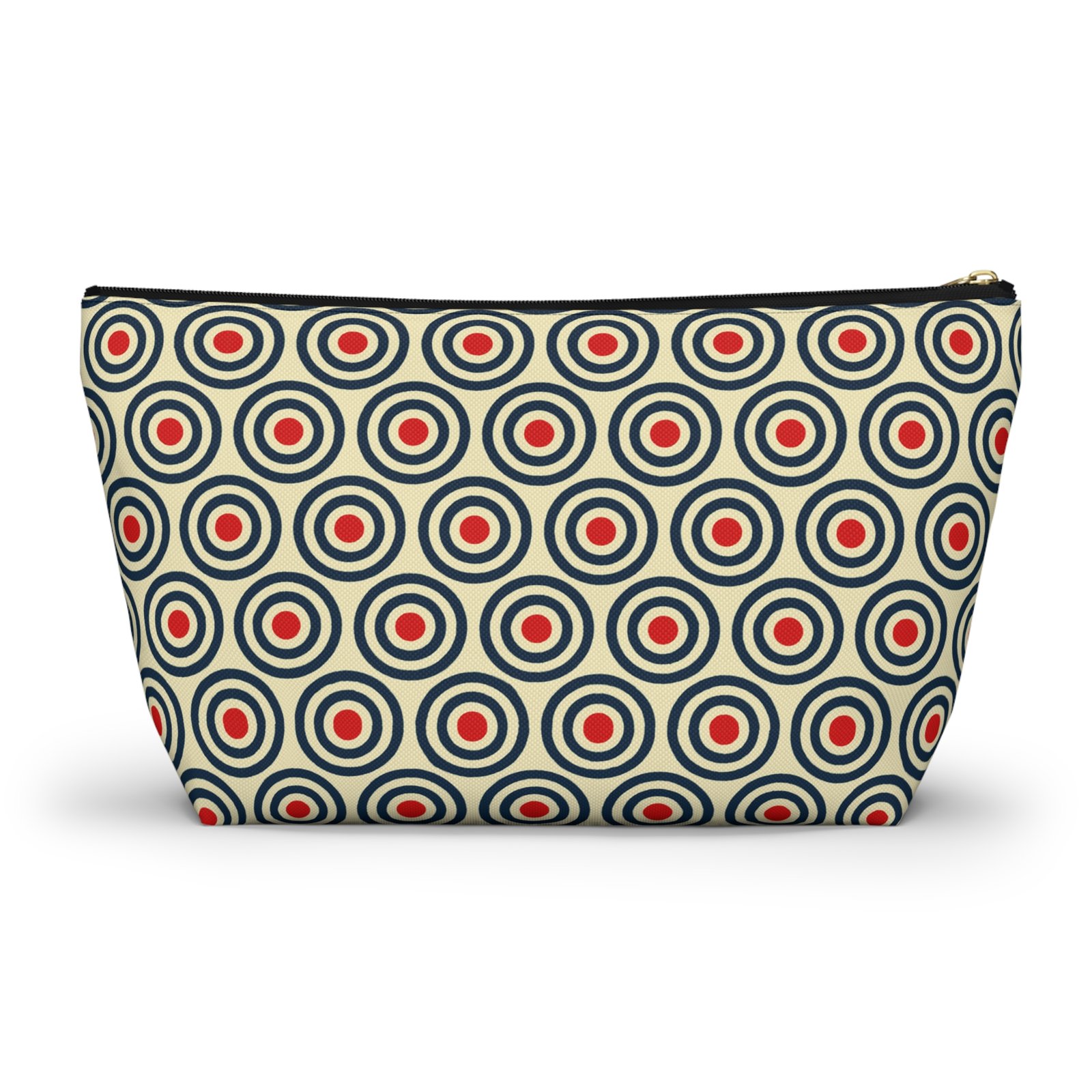 Retro Concentric Circles Accessory Pouch - Image 2