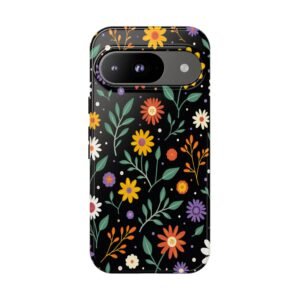 Google Pexel 9 Floral Phone Case | Tough Cases for Stylish Protection, Flower Power Aesthetic, Durable Phone Cover