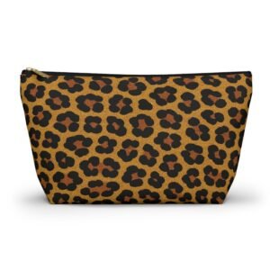 Leopard Print Accessory Pouch | T-Bottom Cosmetic Bag