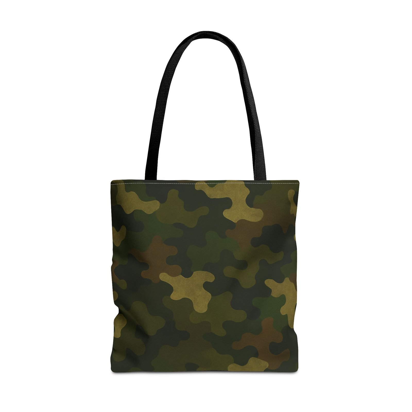 Green Camo Pattern Tote Bag | All-Over Print Canvas Tote - Image 9