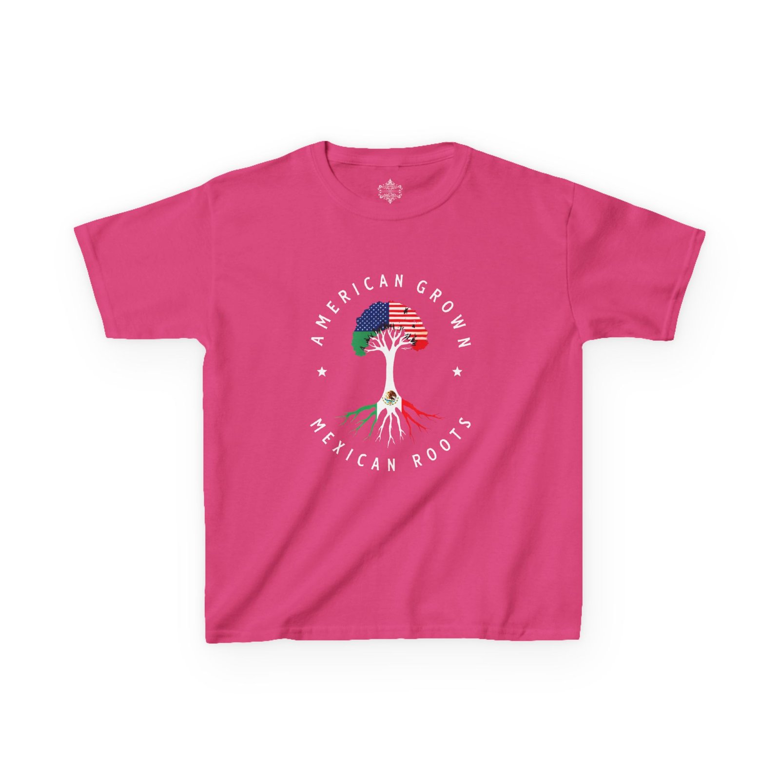 Kids Graphic Tee American Grown, Mexican Roots Youth Casual Wear, Gift for Kids, Diverse Culture Shirt, Summer Wardrobe - Image 29