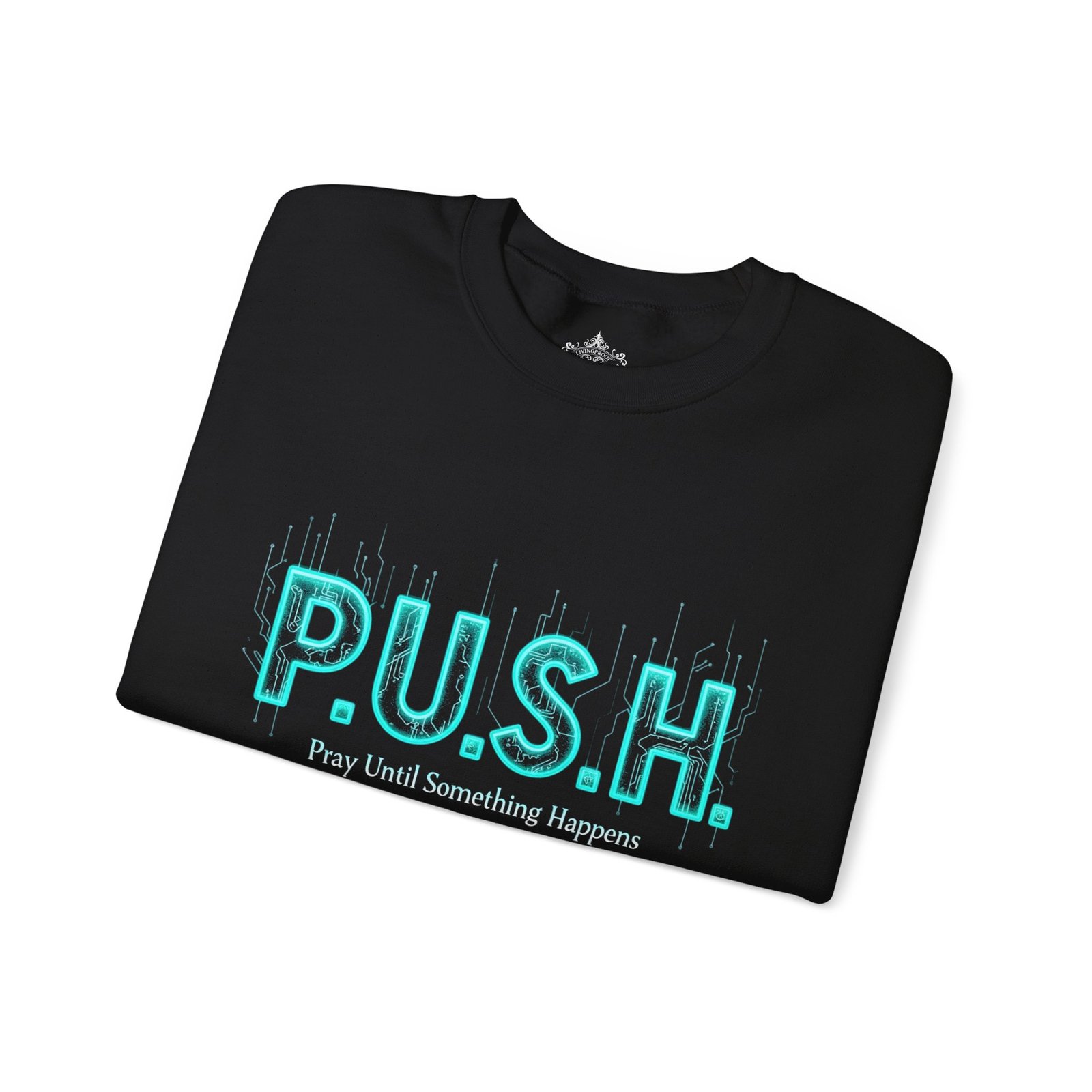 P.U.S.H. Sweatshirt, Power, Purpose & Prayer - Image 3