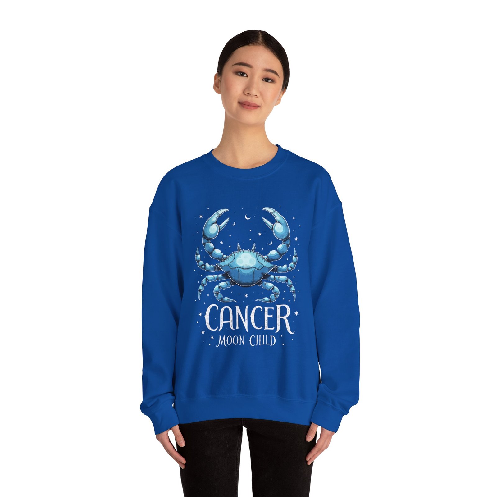 Cancer Moon Child Sweatshirt, Zodiac Sign Gift, Astrology Apparel, Horoscope Crewneck, Celestial Fashion, Holiday Gift - Image 32