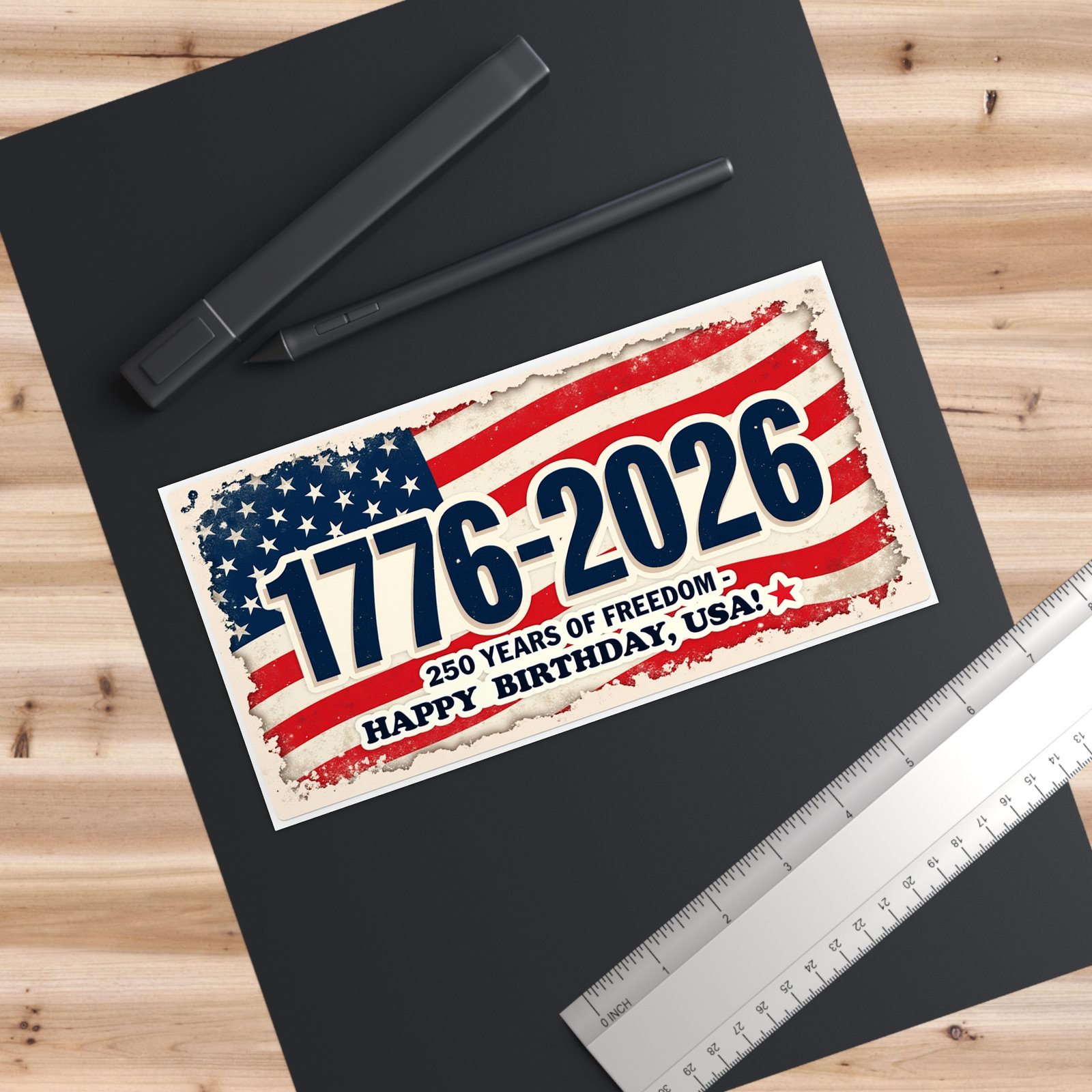 Patriotic Bumper Stickers, American Freedom Decal, 250 Years of Freedom, 4th of July Decor, Car Decoration - Image 3