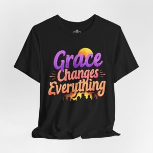 Grace Changes Everything Graphic Tee, Inspirational T-Shirt, Faith-Based Apparel, Perfect Gift for Friends, Spiritual Encouragement