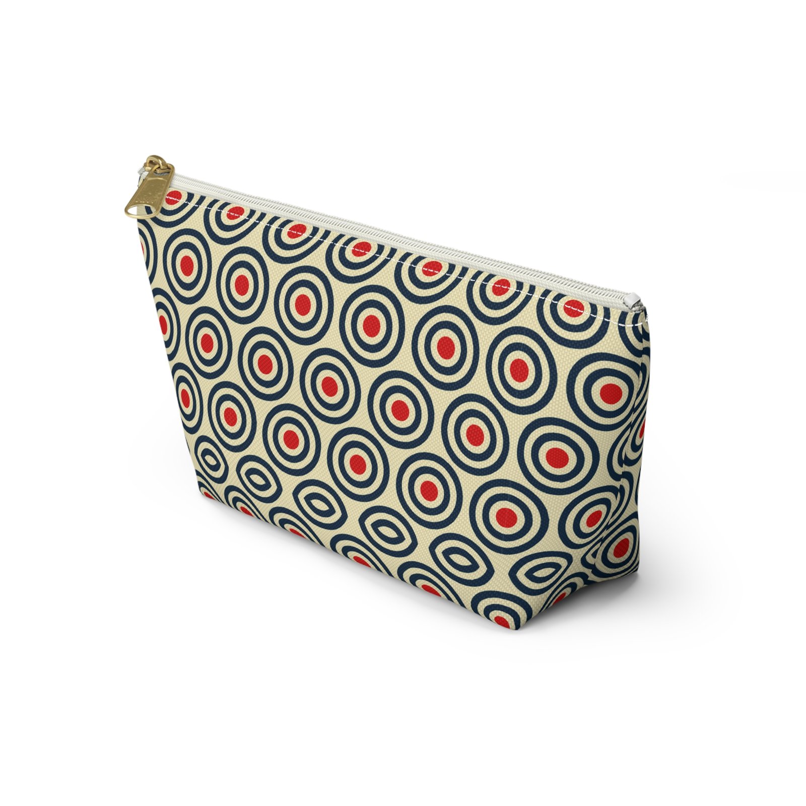 Retro Concentric Circles Accessory Pouch - Image 15