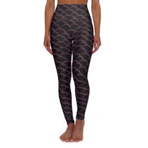 Scales Pattern Yoga Leggings, Women's Activewear, Workout Pants, Pilates Leggings, Gym Leggings, Athletic Tights