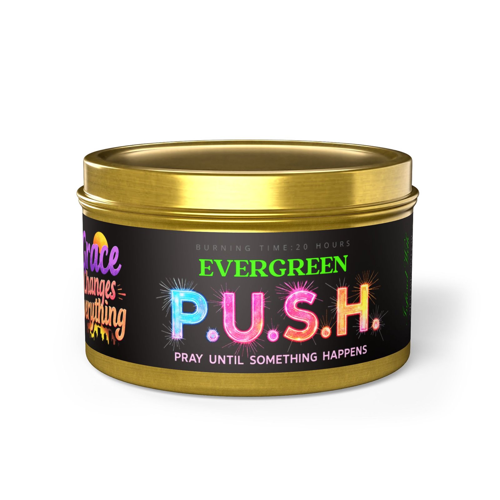P.U.S.H. Evergreen Spirit Candle, Pray Until Something Happens - Image 13