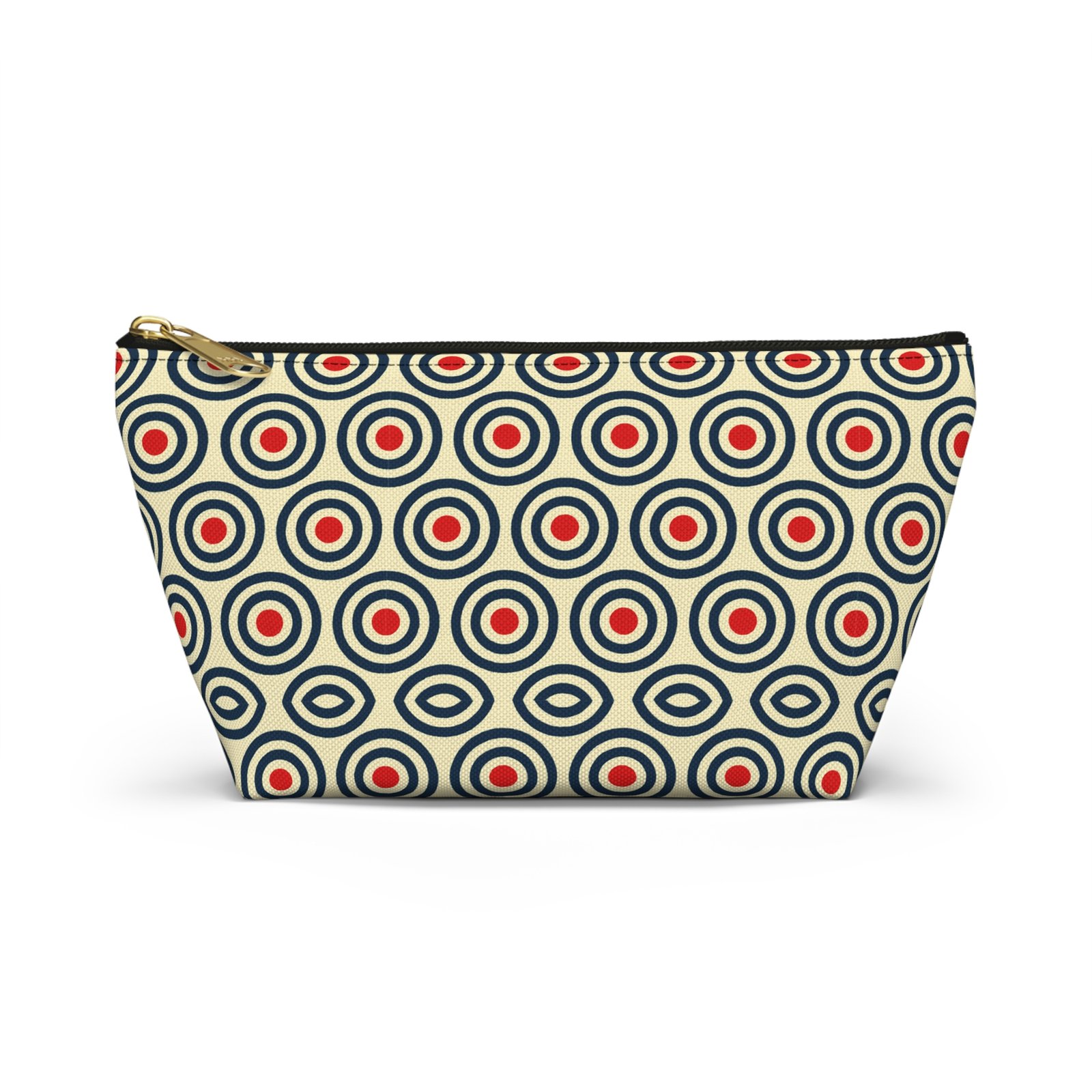 Retro Concentric Circles Accessory Pouch - Image 9