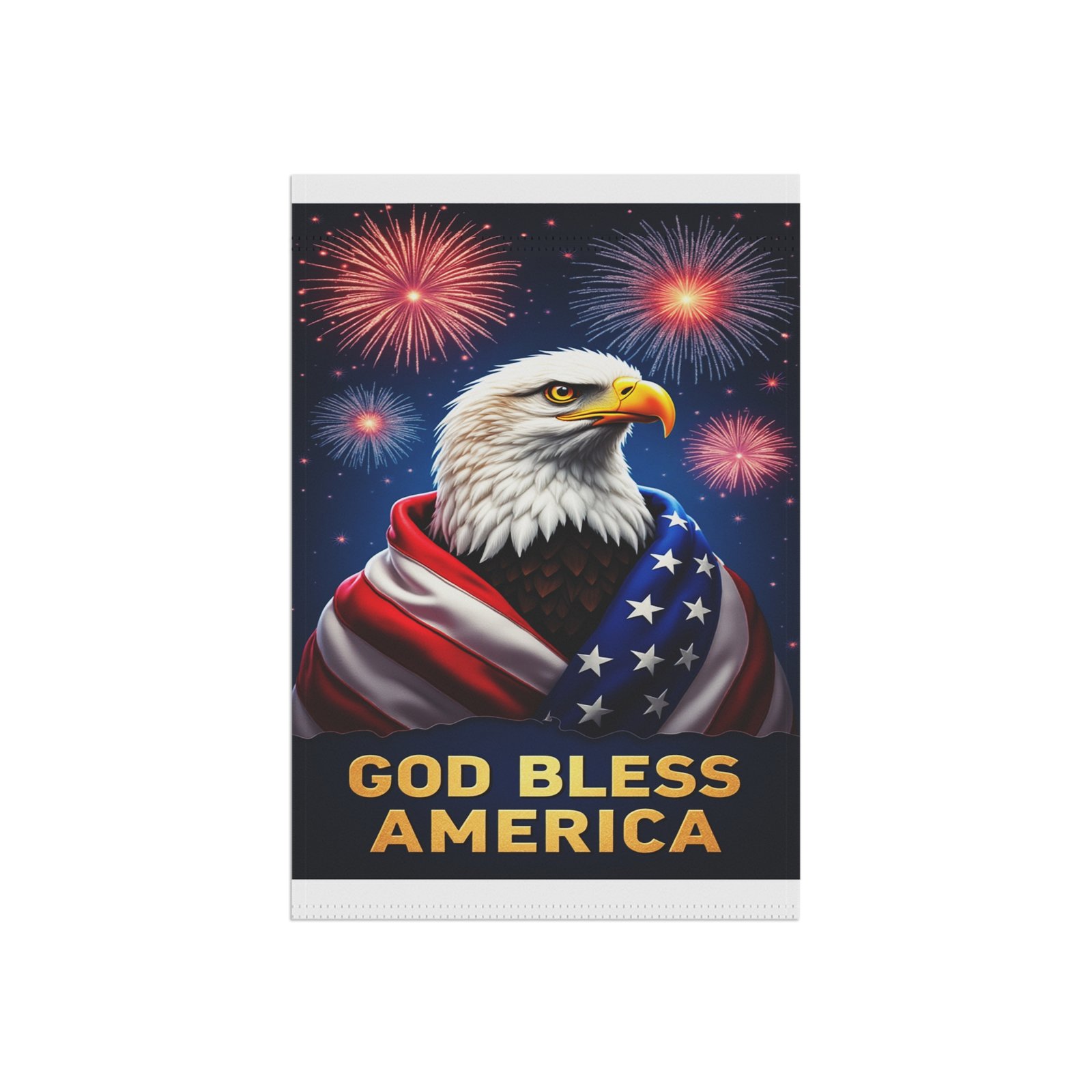 Patriotic Garden Banner, God Bless America Flag, Independence Day Decor, Outdoor Yard Flag, Memorial Day Decoration, USA Pride Banner - Image 3