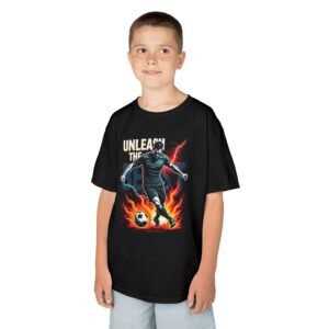 Kids Soccer Tee - "Unleash the Beast!" - Perfect for Young Athletes, Sports Events, Birthdays, Gifts, Team Spirit