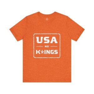 USA No Kings Graphic T-shirt, Casual Wear, Gift for Independence Day, Political Apparel, Festival T-shirt
