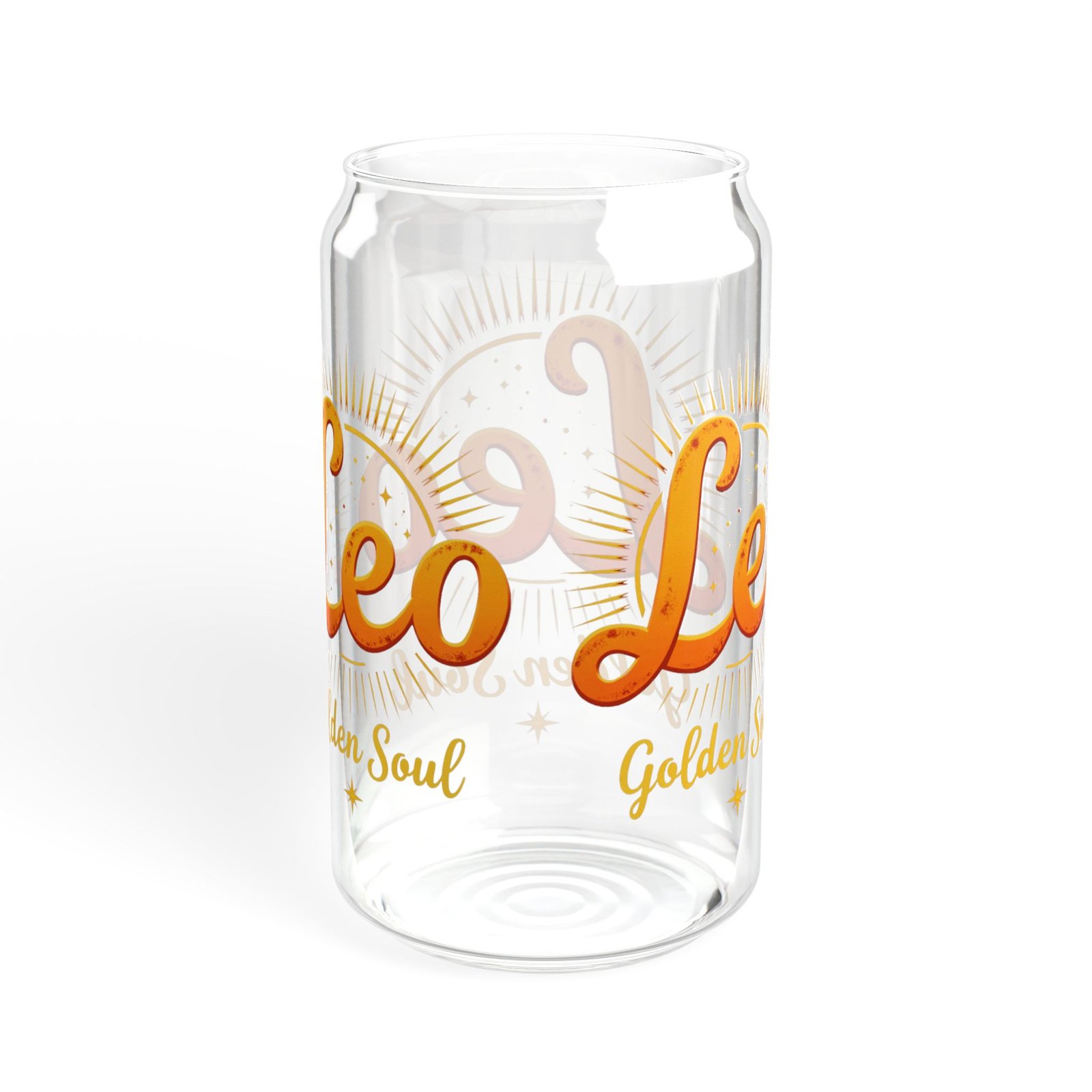 Leo Zodiac Sipper Glass, 16oz - Fun Leo Gift, Astrology Drinkware, Personalized Tumbler, Horoscope Cup, Unique Leo Souvenir - Image 7