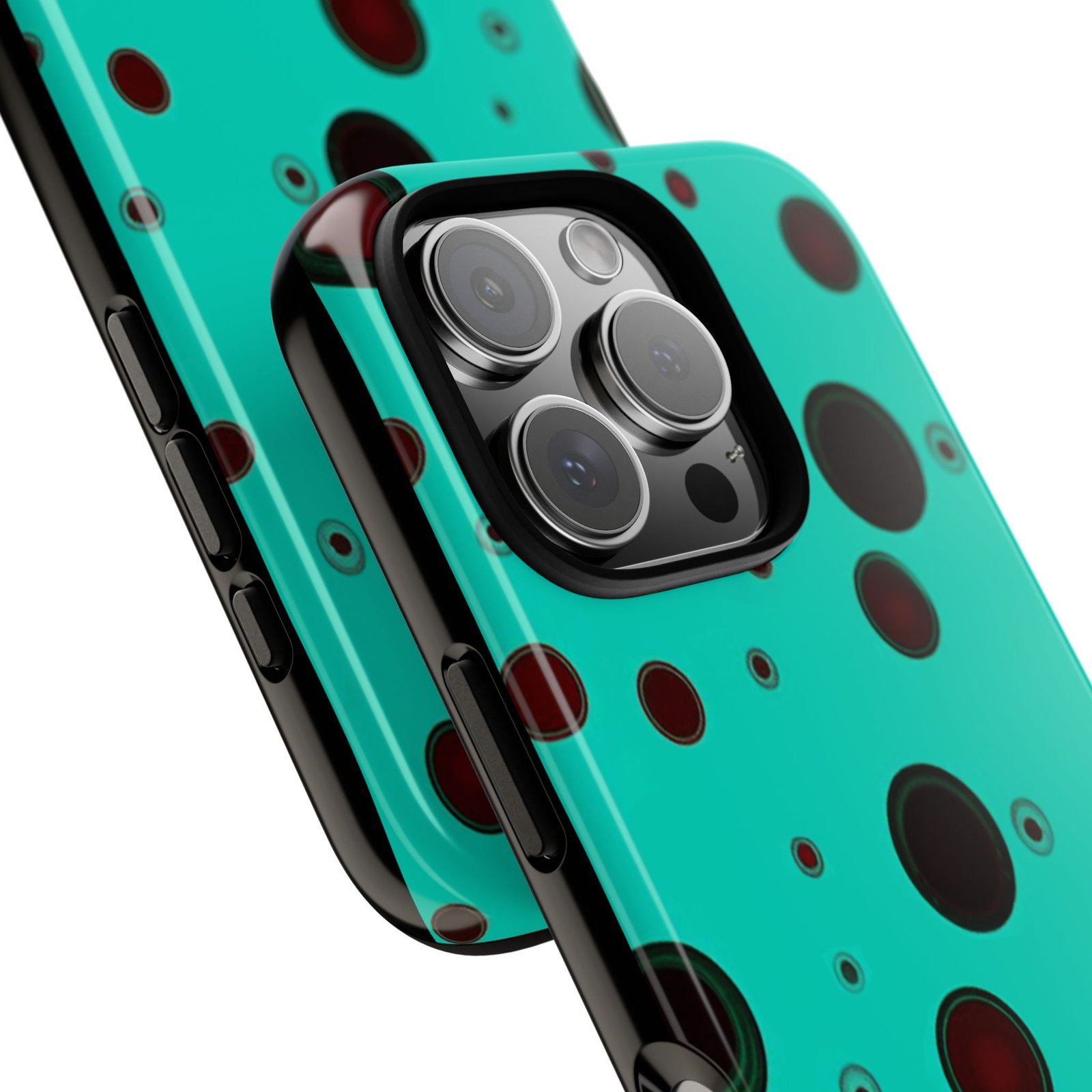 Phone Case, iPhone 16 Tough Case with Vibrant Bubble Design, Bold Protective Cover, Hard Shell Skin, Protective Phone Shell, iPhone - Image 10