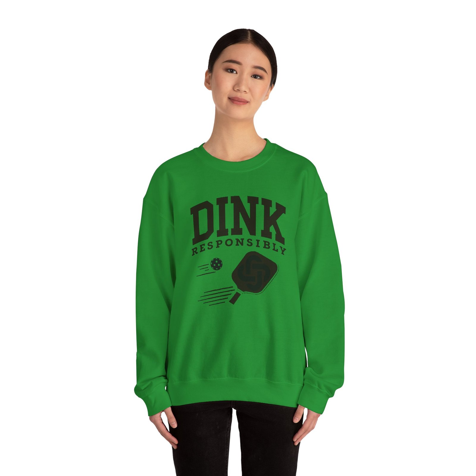 Dink Responsibly pickleball paddle sweatshirt | DINK design crewneck - Image 12