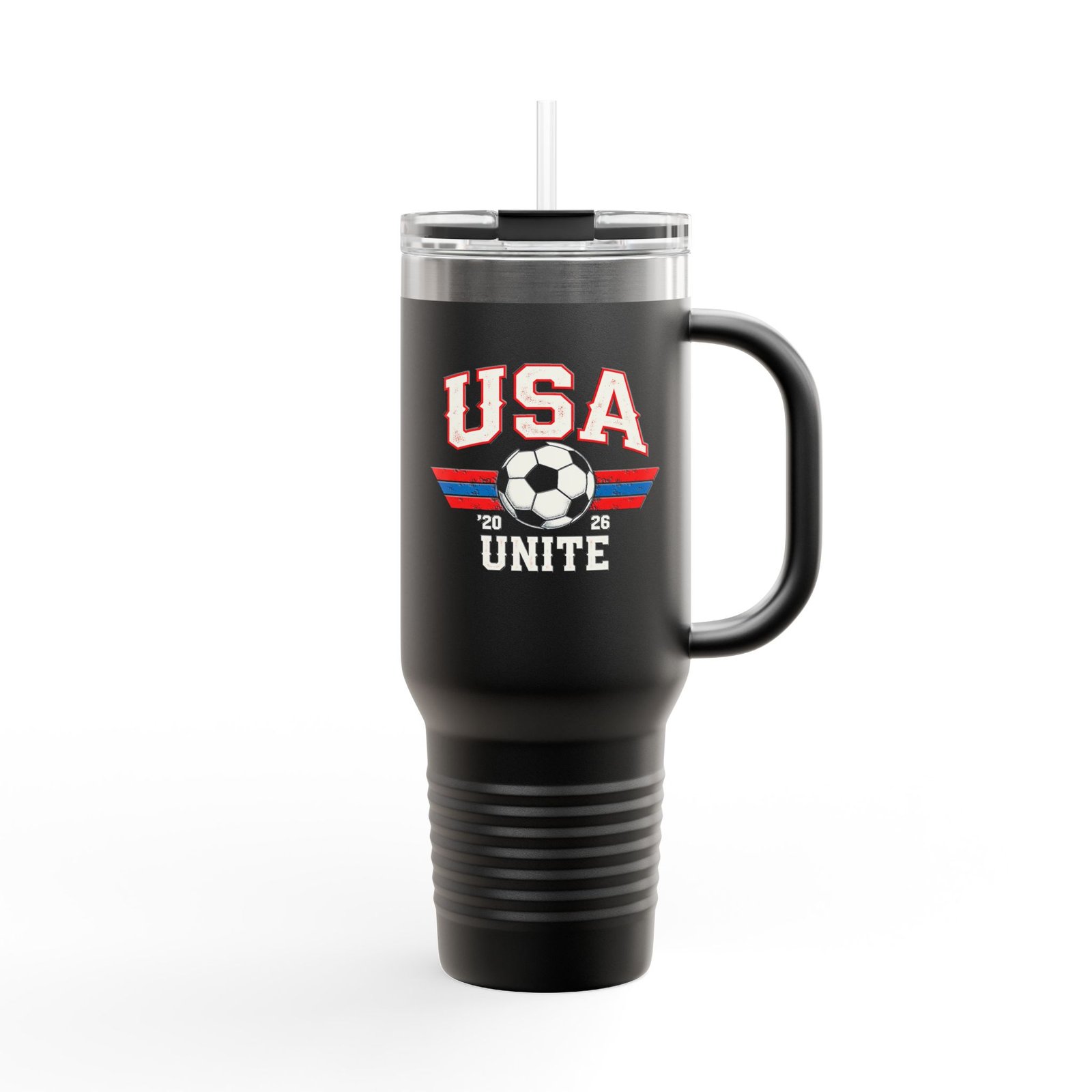 USA Unite Soccer Design Travel Mug | 40oz Insulated Tumbler - Image 3