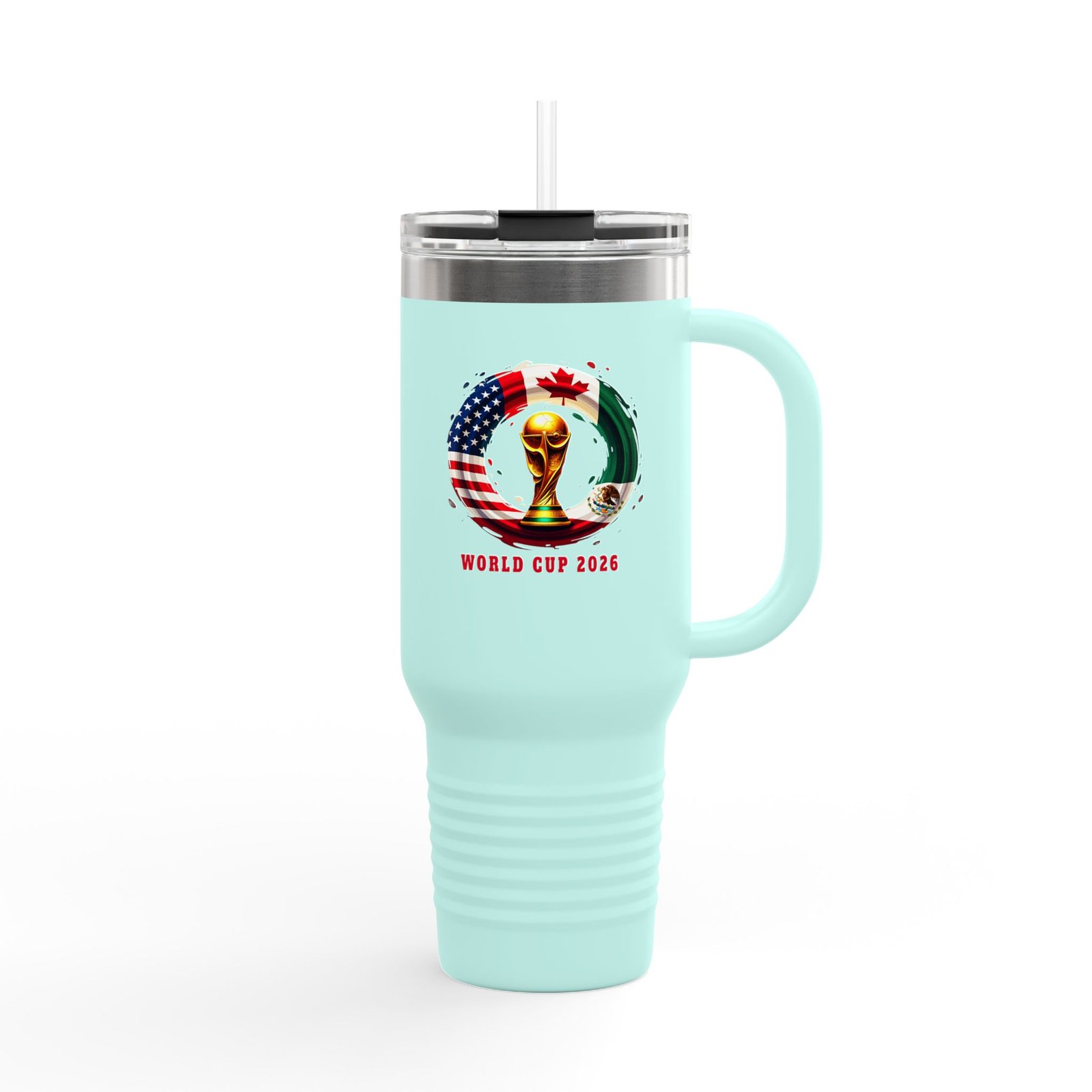 World Cup 2026 Trophy Flags 40oz Insulated Travel Mug - Image 13