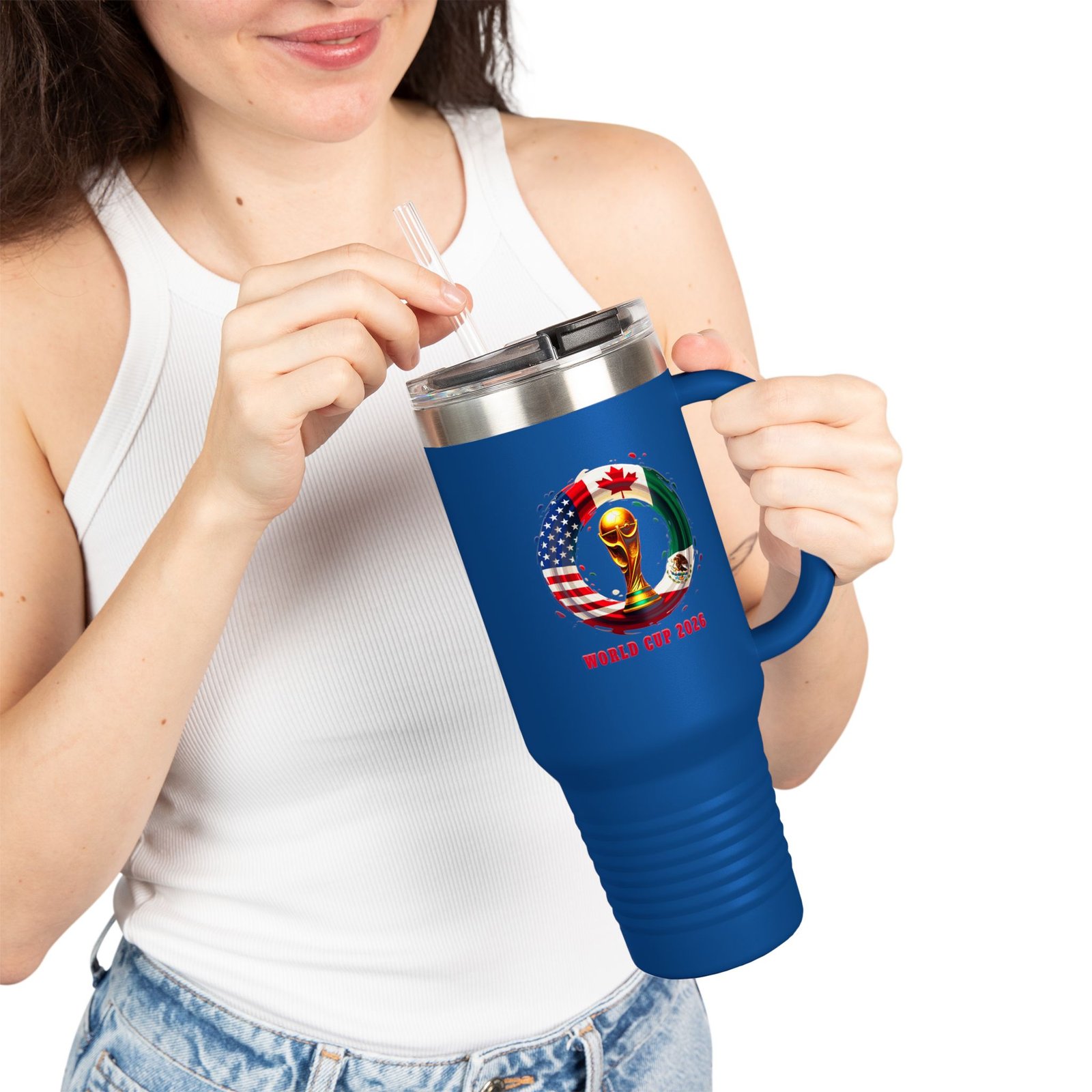 World Cup 2026 Trophy Flags 40oz Insulated Travel Mug - Image 18