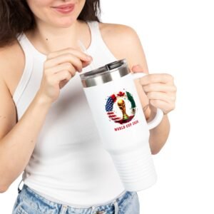 World Cup 2026 Trophy Flags 40oz Insulated Travel Mug