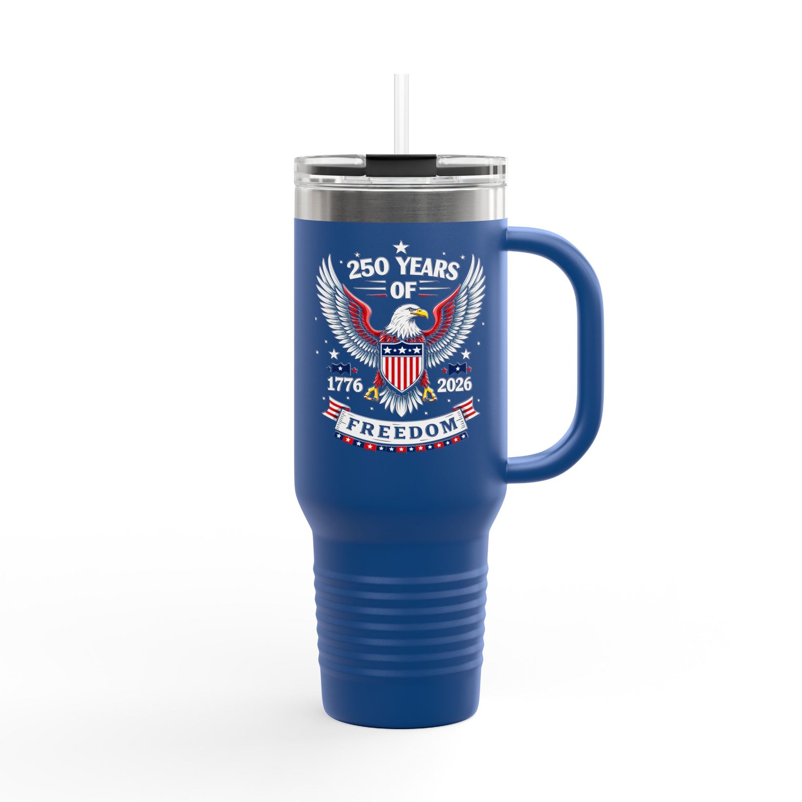 250 Years of Freedom Eagle 40oz Travel Mug | Patriotic 1776-2026 - Image 13