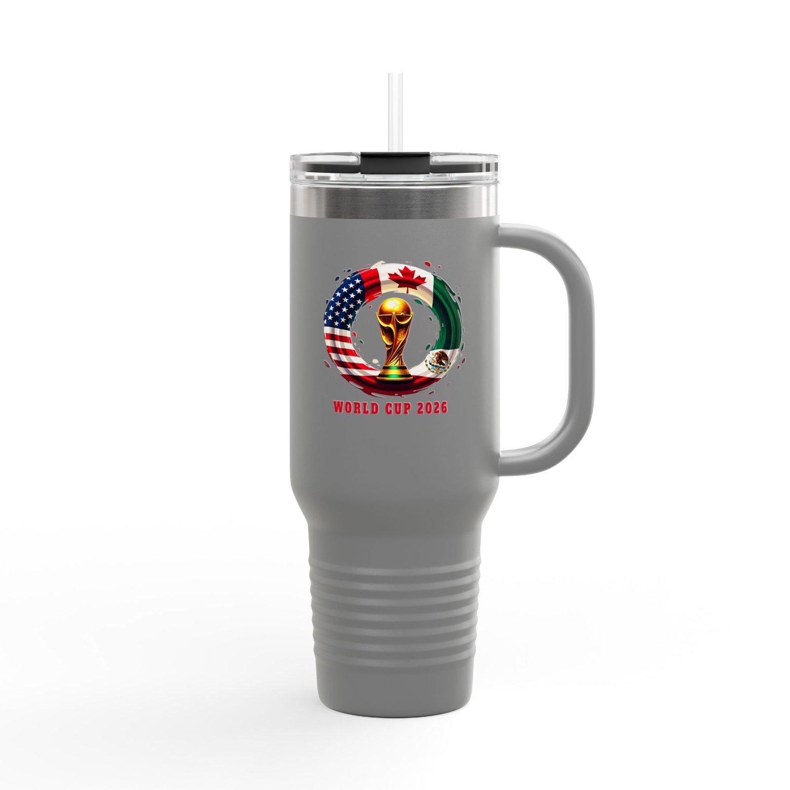 World Cup 2026 Trophy Flags 40oz Insulated Travel Mug - Image 10