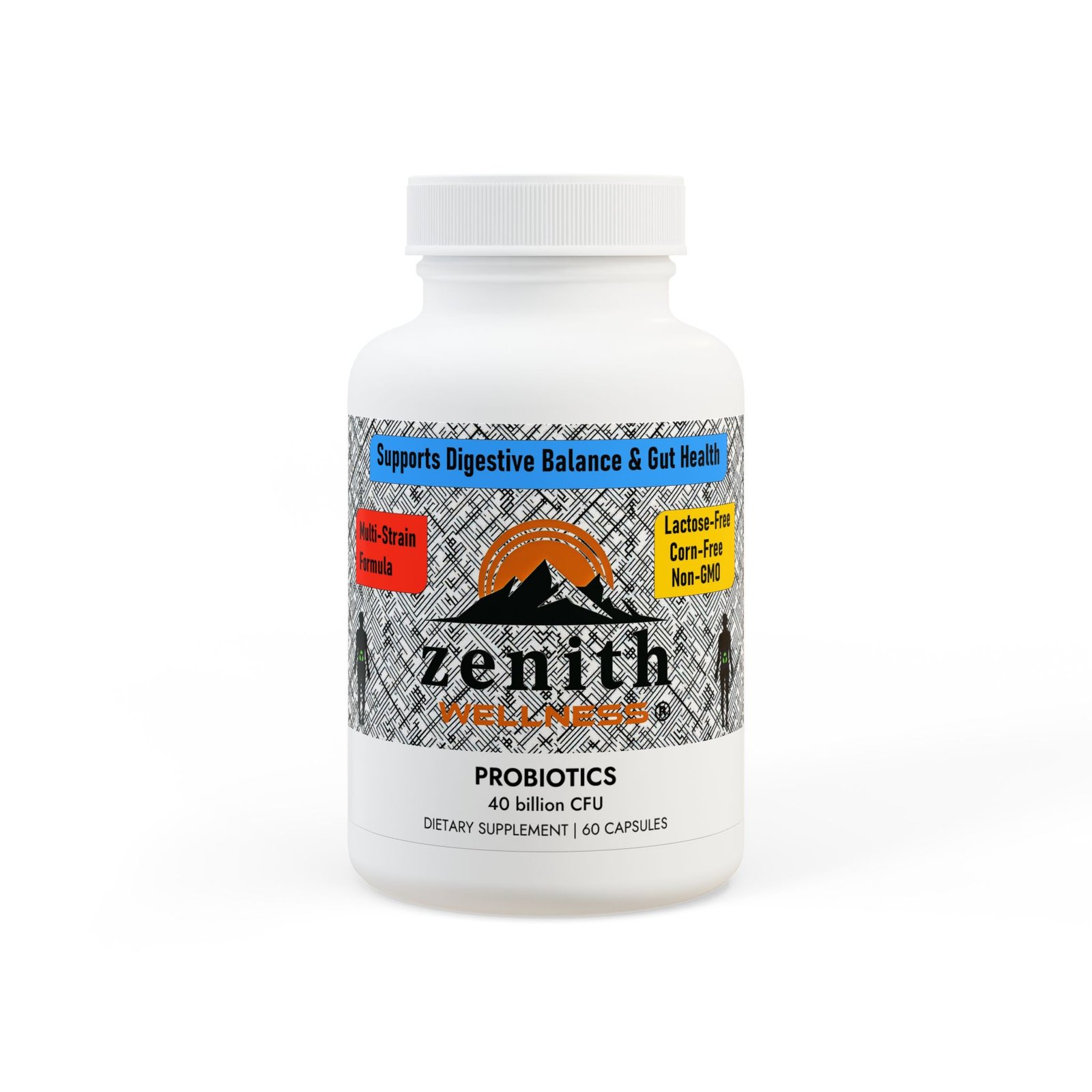 Zenith Wellness Probiotics Supplement (60 Capsules)