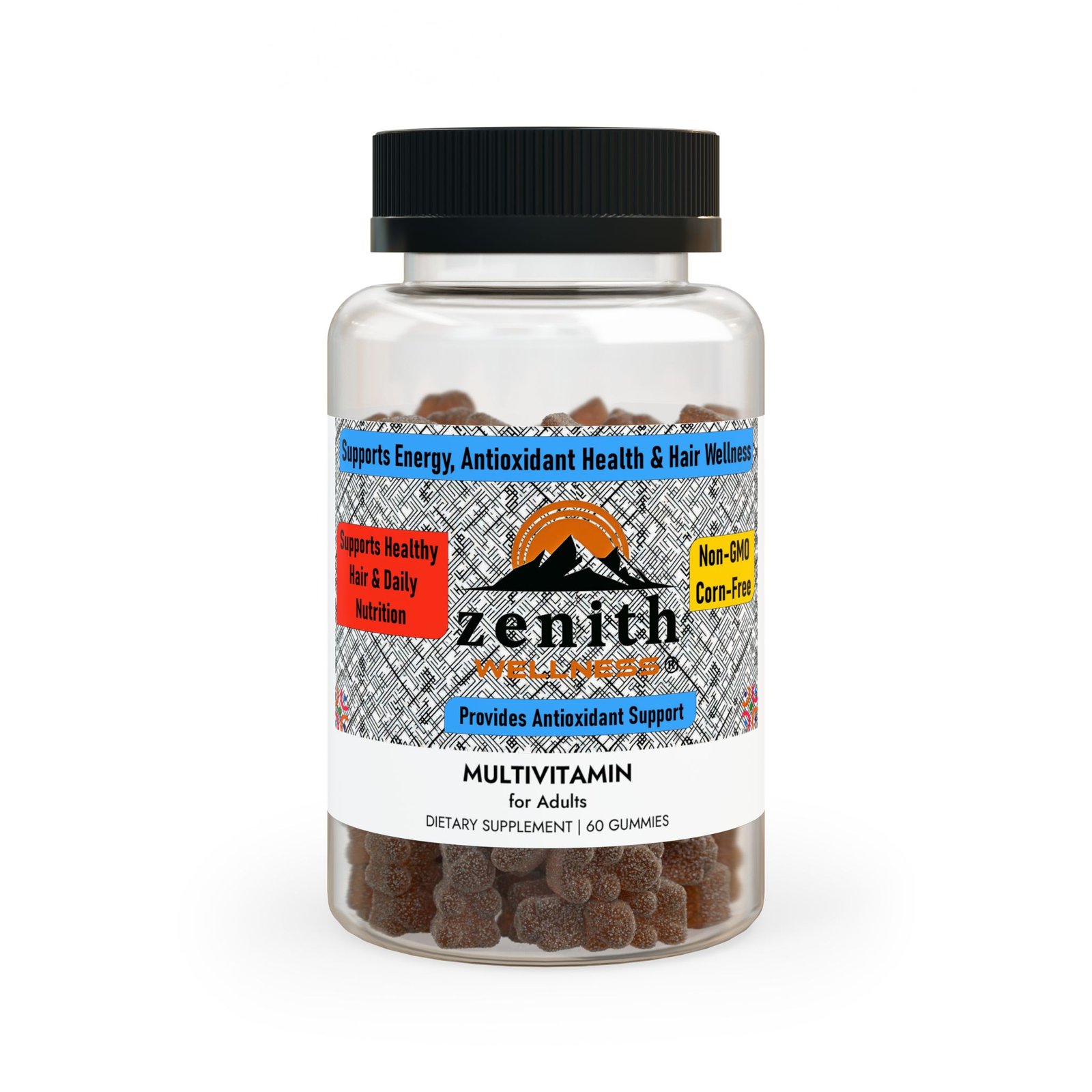 Zenith Wellness Multivitamin Gummies for Adults (60 Gummies)