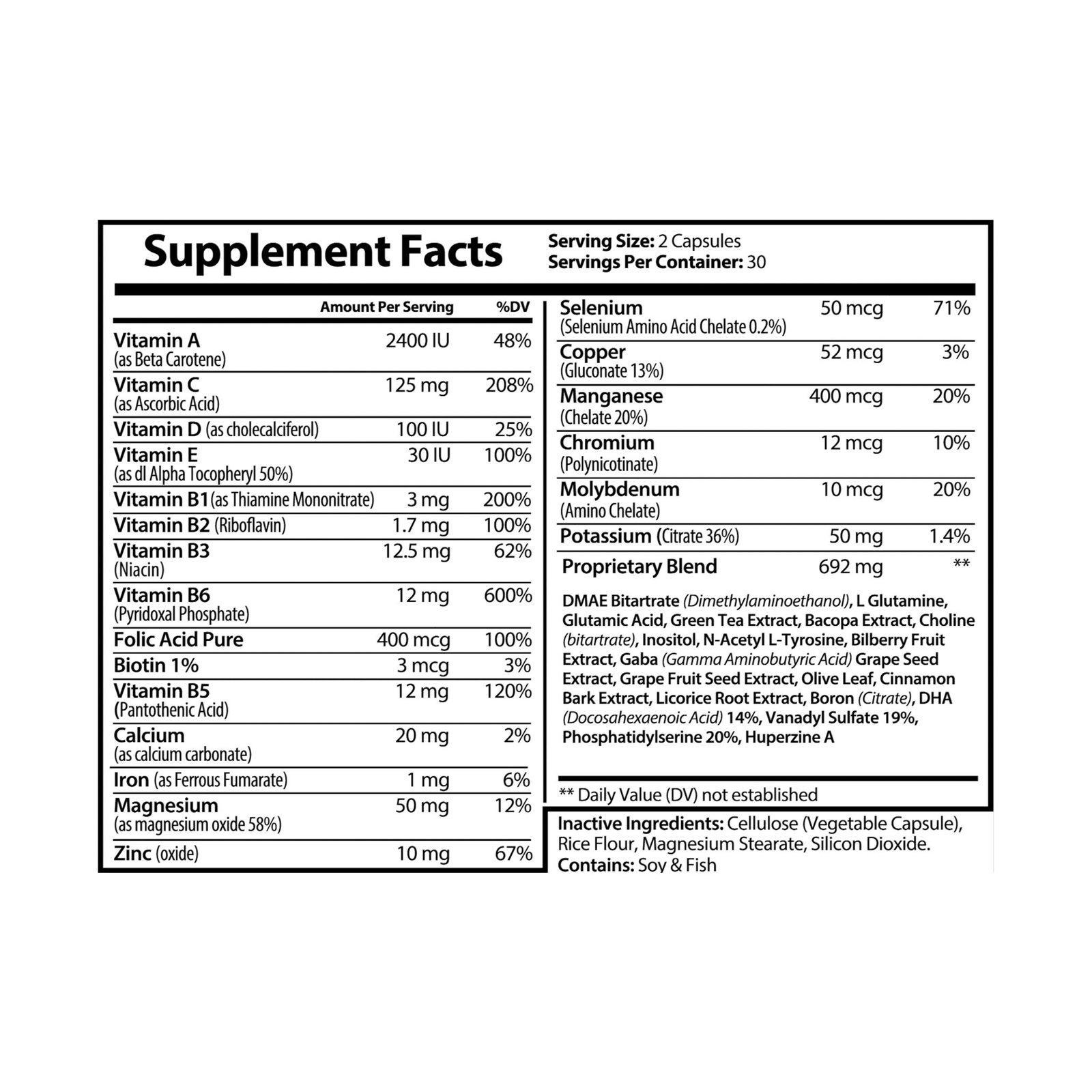 Zenith Wellness Brain Support Complex Supplement (60 Capsules) - Image 7