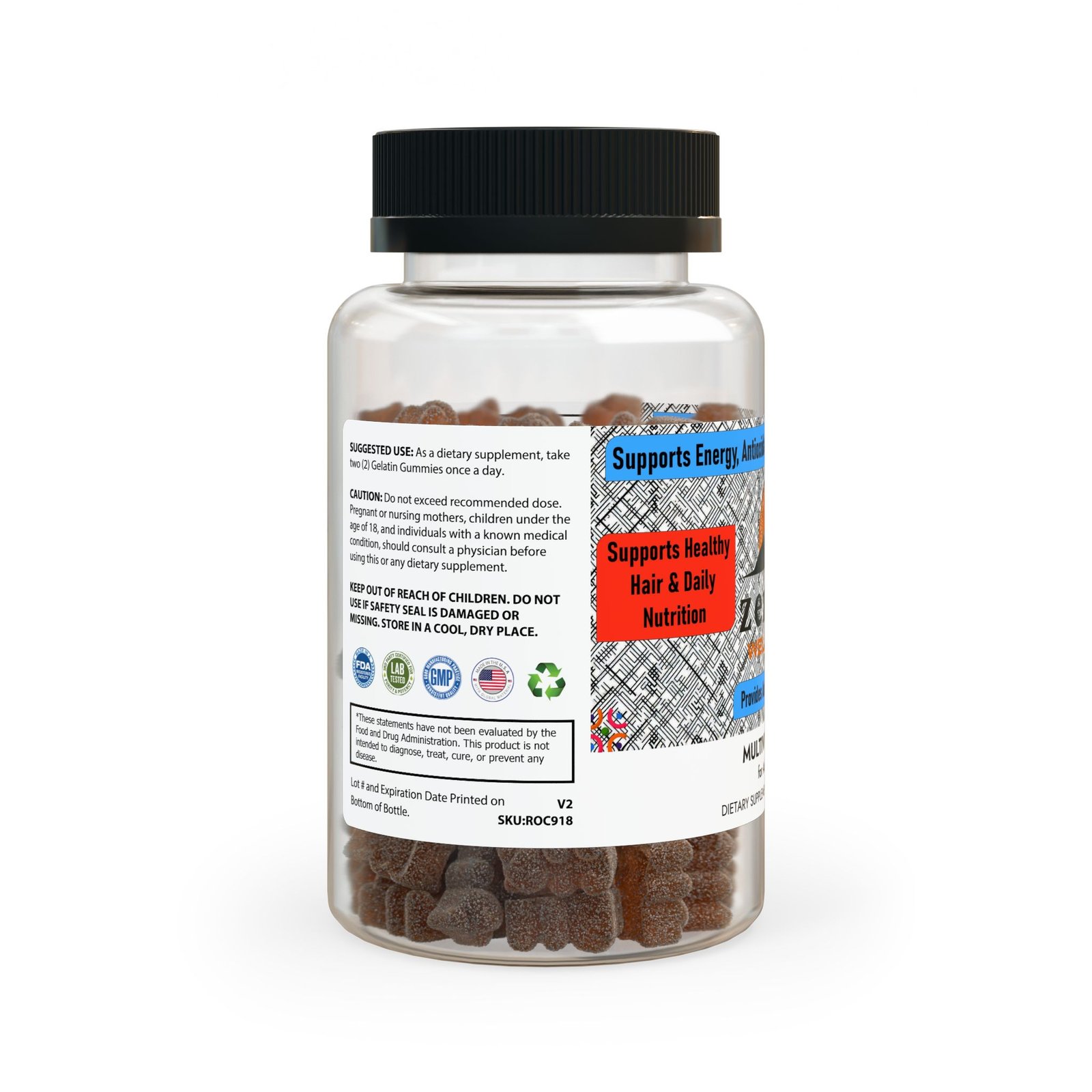 Zenith Wellness Multivitamin Gummies for Adults (60 Gummies) - Image 2