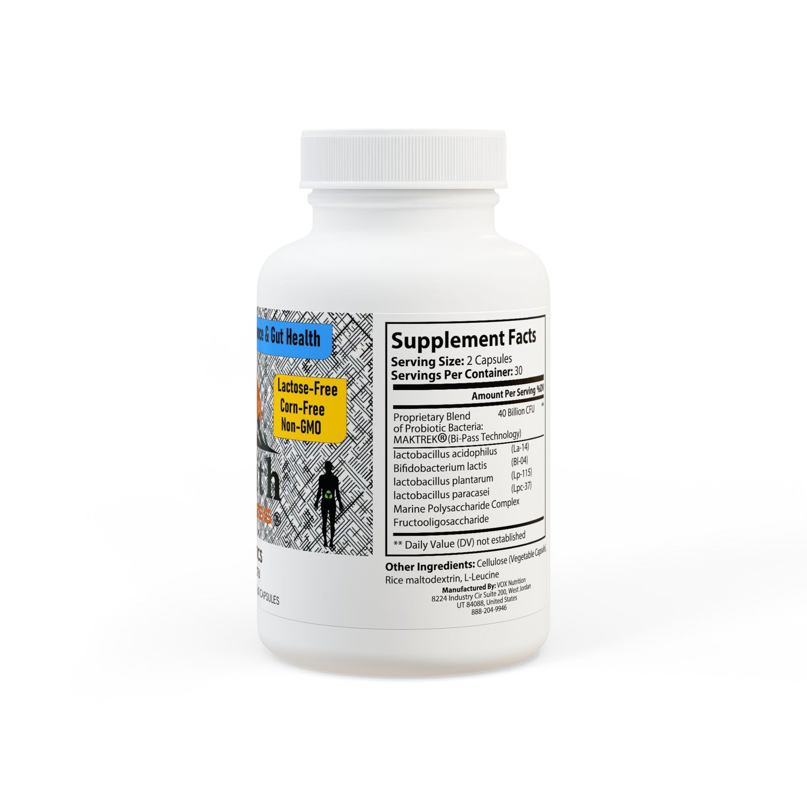 Zenith Wellness Probiotics Supplement (60 Capsules) - Image 3