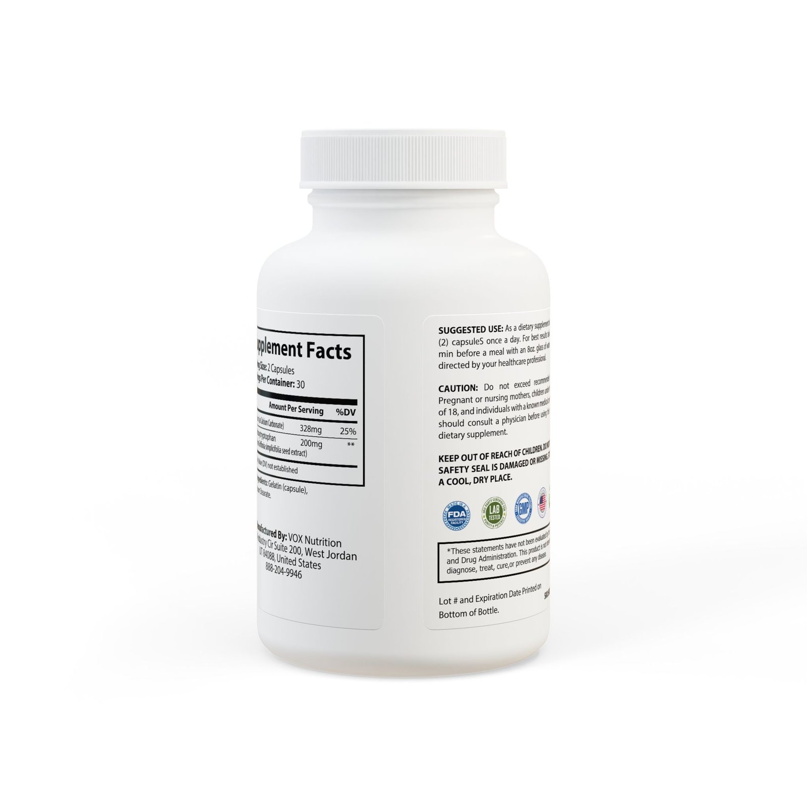 Zenith Wellness 5-HTP Supplement (60 Capsules) - Image 4