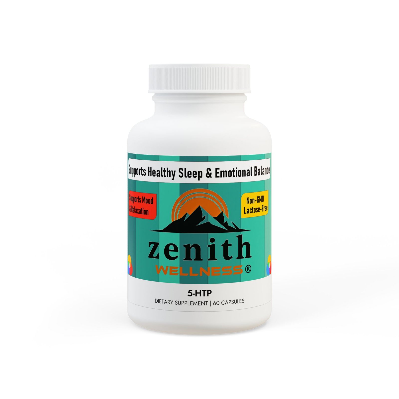 Zenith Wellness 5-HTP Supplement (60 Capsules)