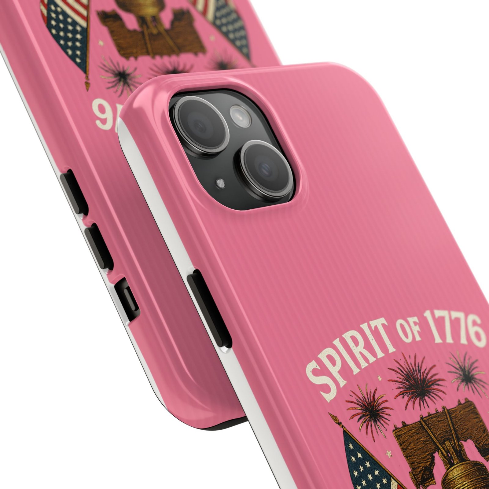 Hot Pink iPhone 14-15-16-17 Spirit of 1776 Phone Case | Liberty Bell, American Flags, 250 Years of Freedom 1776-2026 - Image 18