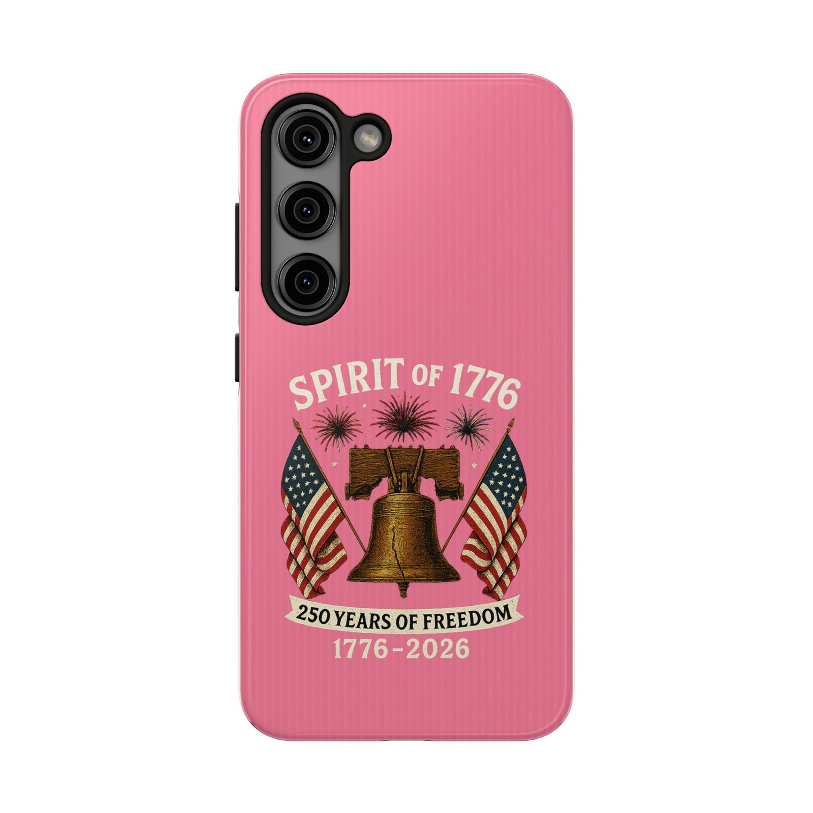 Hot Pink Samsung Galaxy S25-S24-S23-S22-S21_Spirit of 1776 Liberty Bell phone case | 250 Years of Freedom 1776-2026 - Image 6