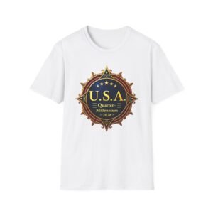 U.S.A. Quarter Millennium 2026 Coin Emblem T-Shirt | Americana Quarter Design