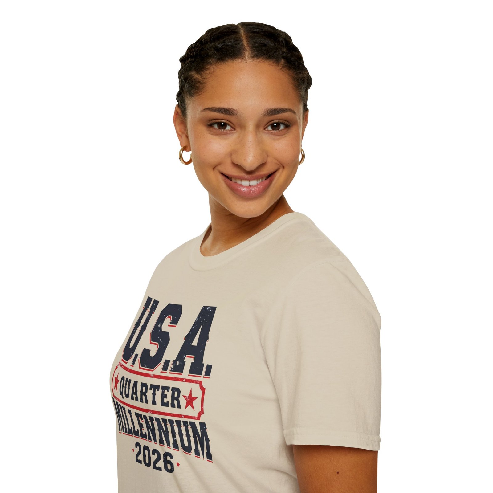 USA Quarter Millennium 2026 Patriotic T-Shirt | Quarter-themed Graphic Tee - Image 14