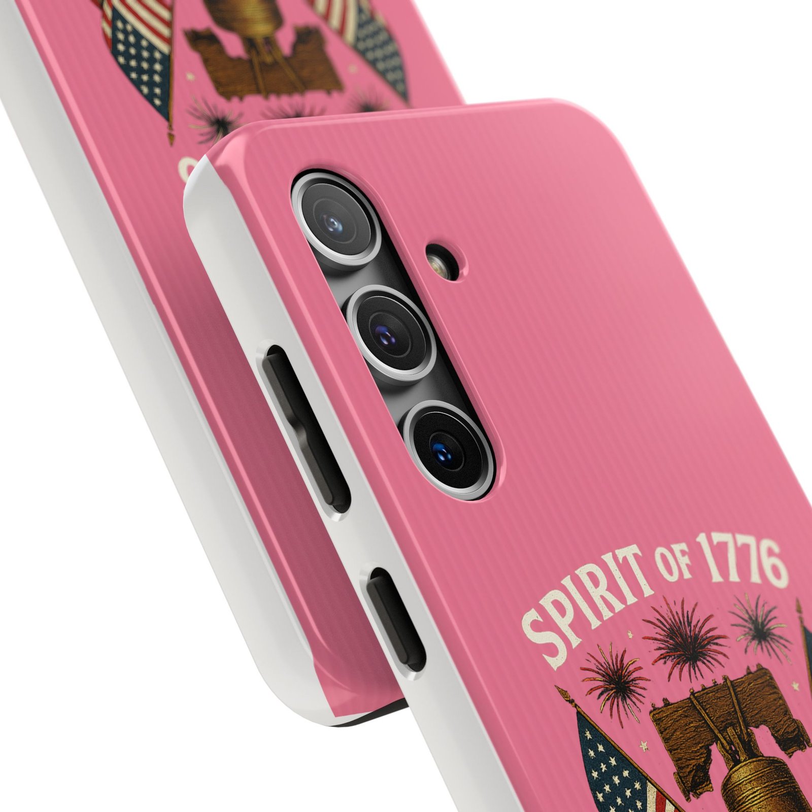 Hot Pink Samsung Galaxy S25-S24-S23-S22-S21_Spirit of 1776 Liberty Bell phone case | 250 Years of Freedom 1776-2026 - Image 3