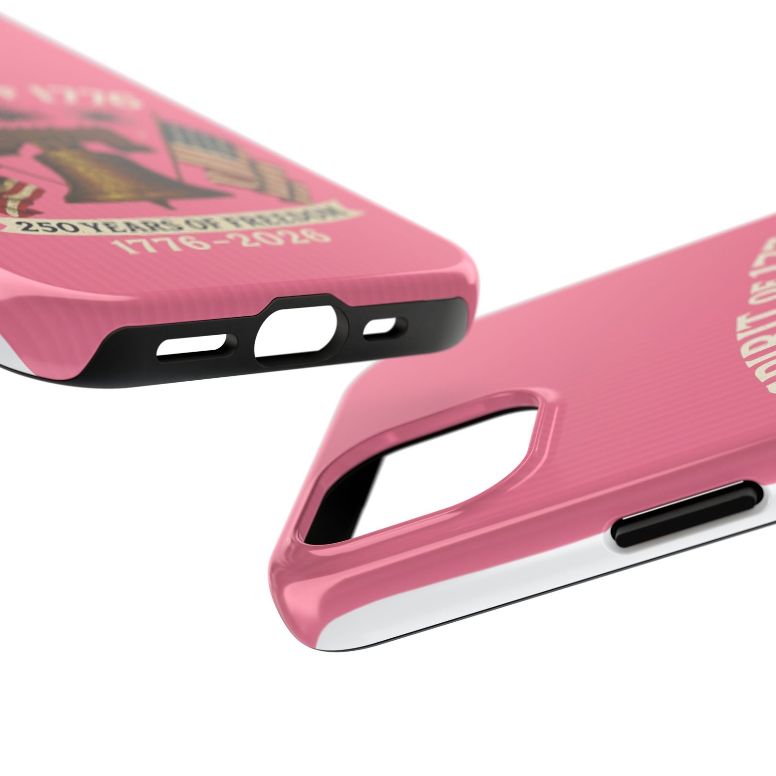 Hot Pink iPhone 14-15-16-17 Spirit of 1776 Phone Case | Liberty Bell, American Flags, 250 Years of Freedom 1776-2026 - Image 11