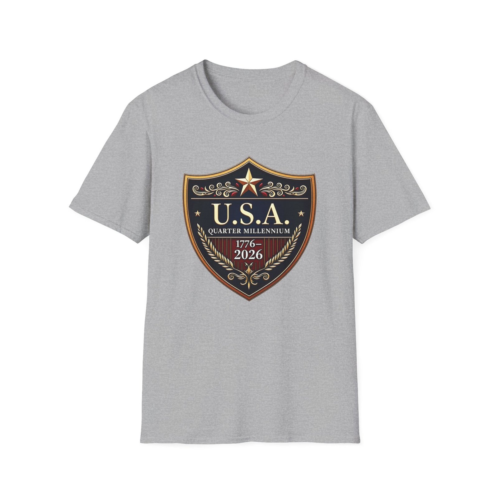 USA Shield Emblem T-Shirt _ 1776_2026 Quarter Millennium Patriotic Tee - Image 15