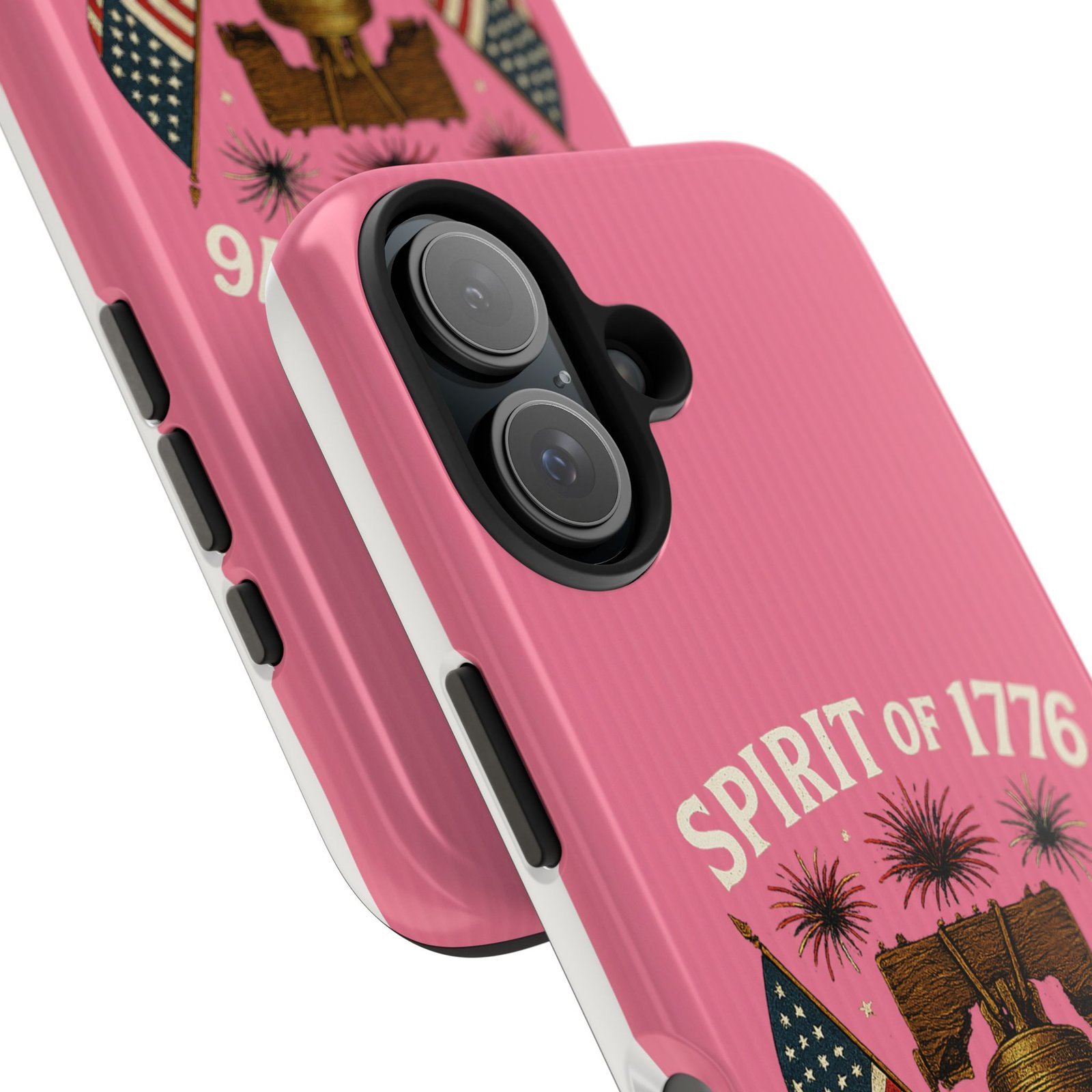 Hot Pink iPhone 14-15-16-17 Spirit of 1776 Phone Case | Liberty Bell, American Flags, 250 Years of Freedom 1776-2026 - Image 32