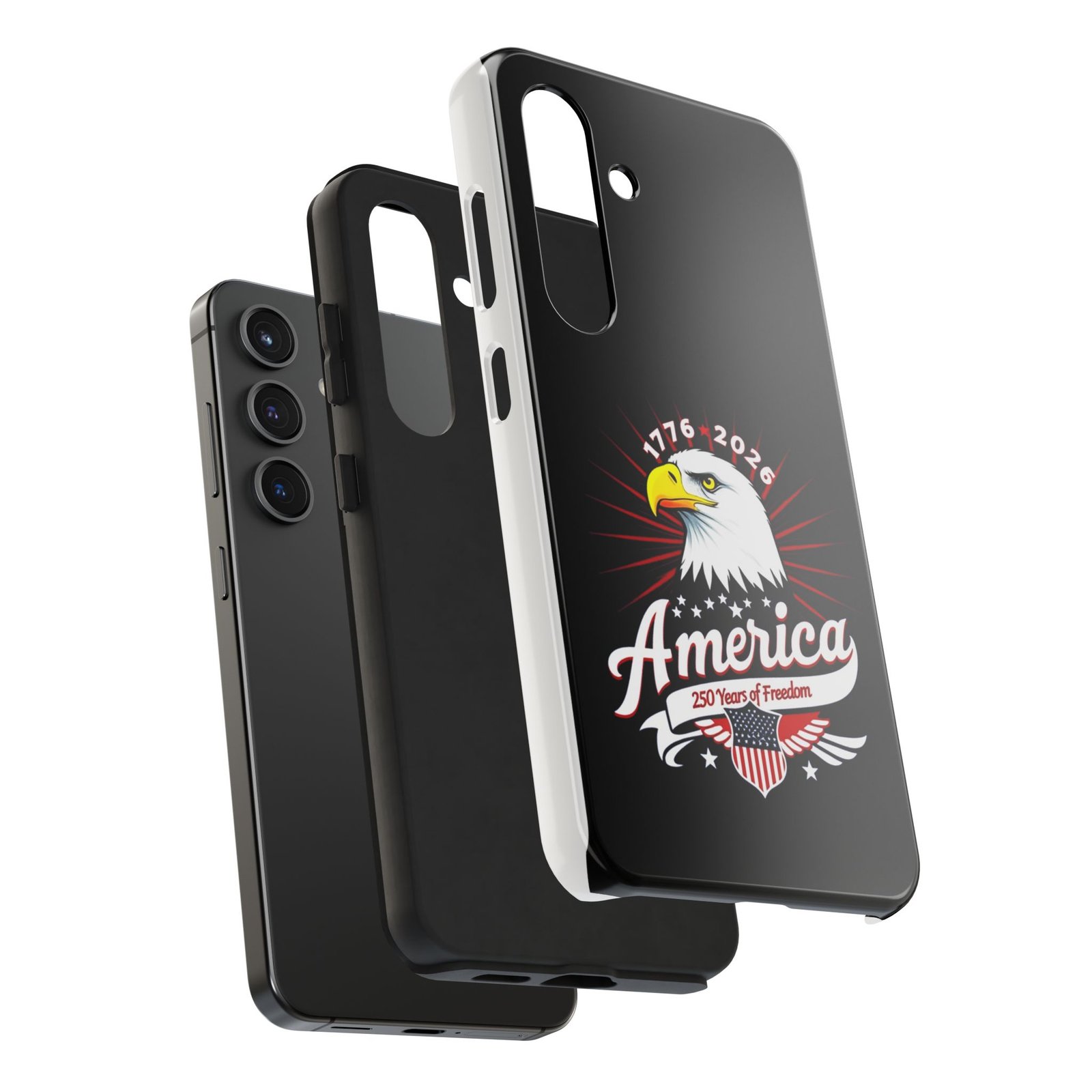Samsung Galaxy S25-S24-S23-S22-S21_American Eagle 250 Years Freedom Phone Case | Patriotic USA Bald Eagle Phone Case - Image 4