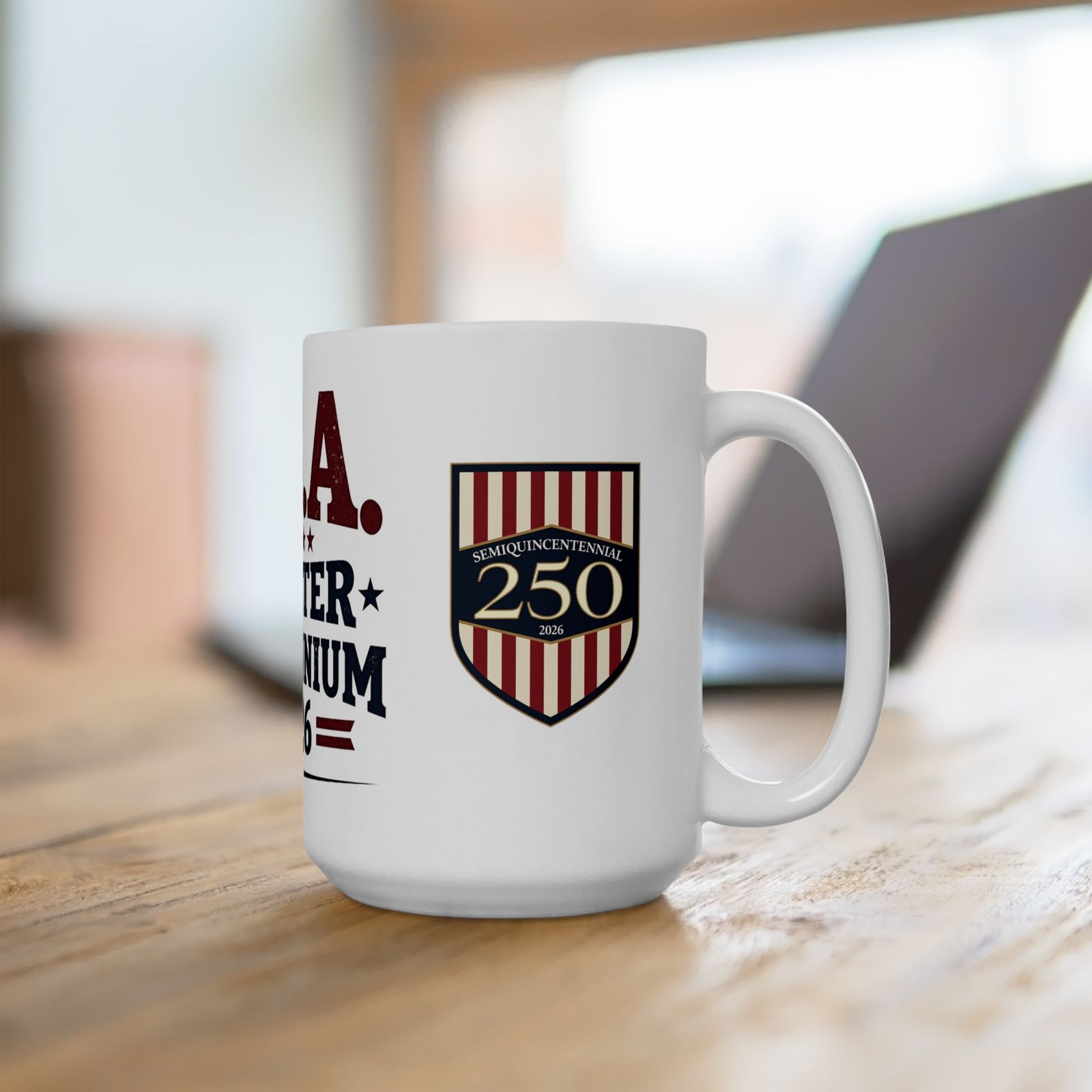 USA Quarter Millennium 2026 Mug | 250th Anniversary Shield Design - Image 17
