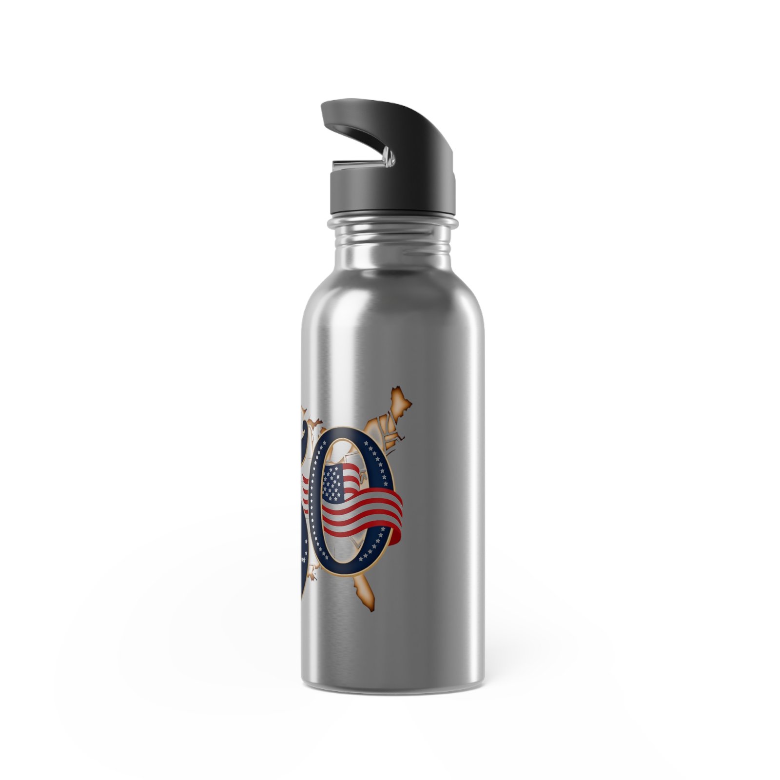 America 250 Stainless Steel Water Bottle with Straw | 20oz - Image 4