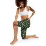 Green Camo Capri Leggings | Camo Print Leggings