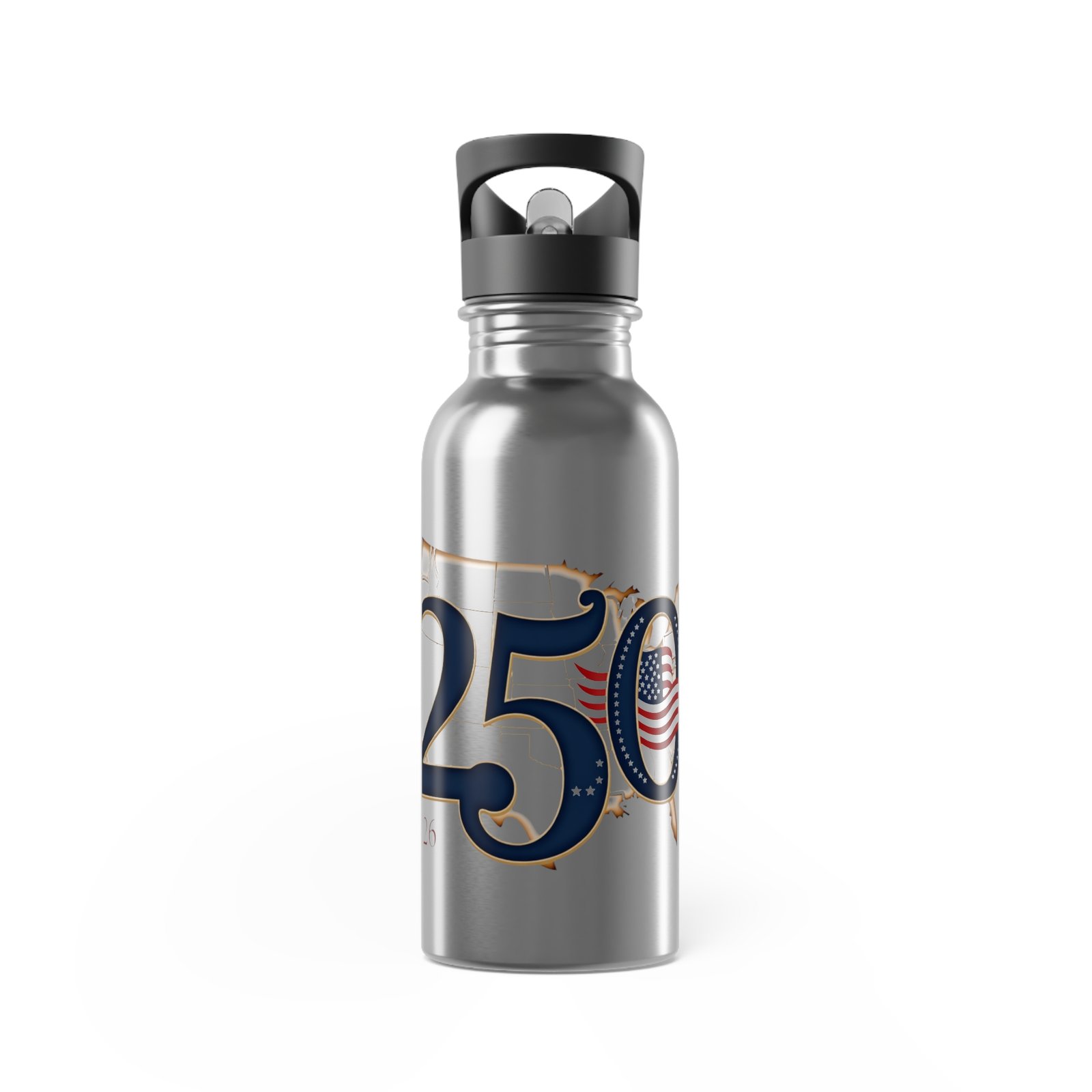 America 250 Stainless Steel Water Bottle with Straw | 20oz
