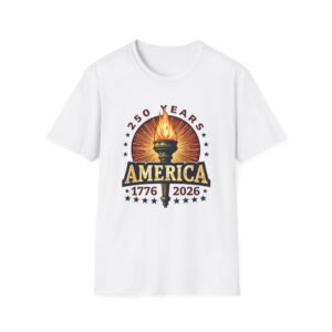 America 250 Shining Bright 1776-2026 T-Shirt | Bicentennial Celebration Tee