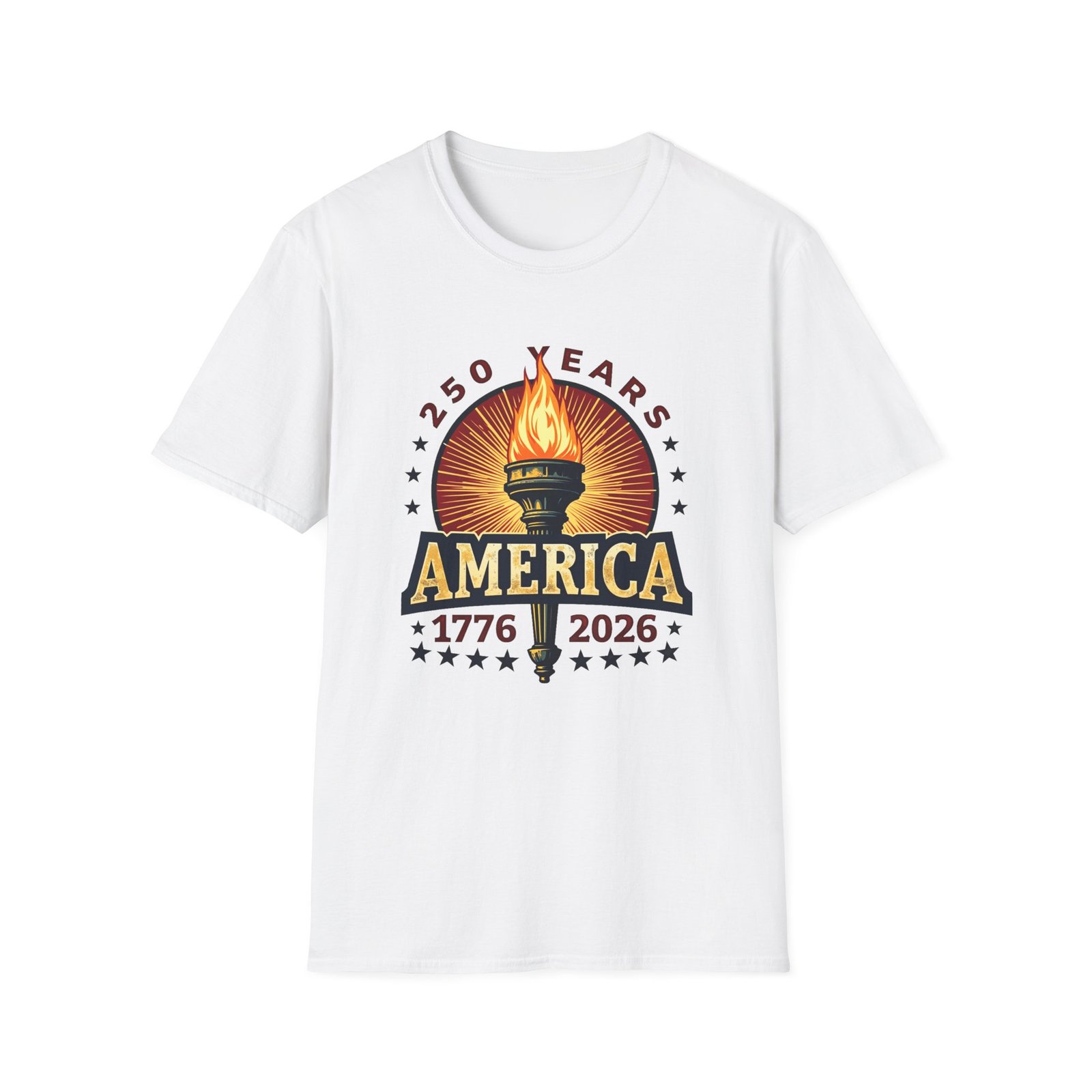 America 250 Shining Bright 1776-2026 T-Shirt | Bicentennial Celebration Tee